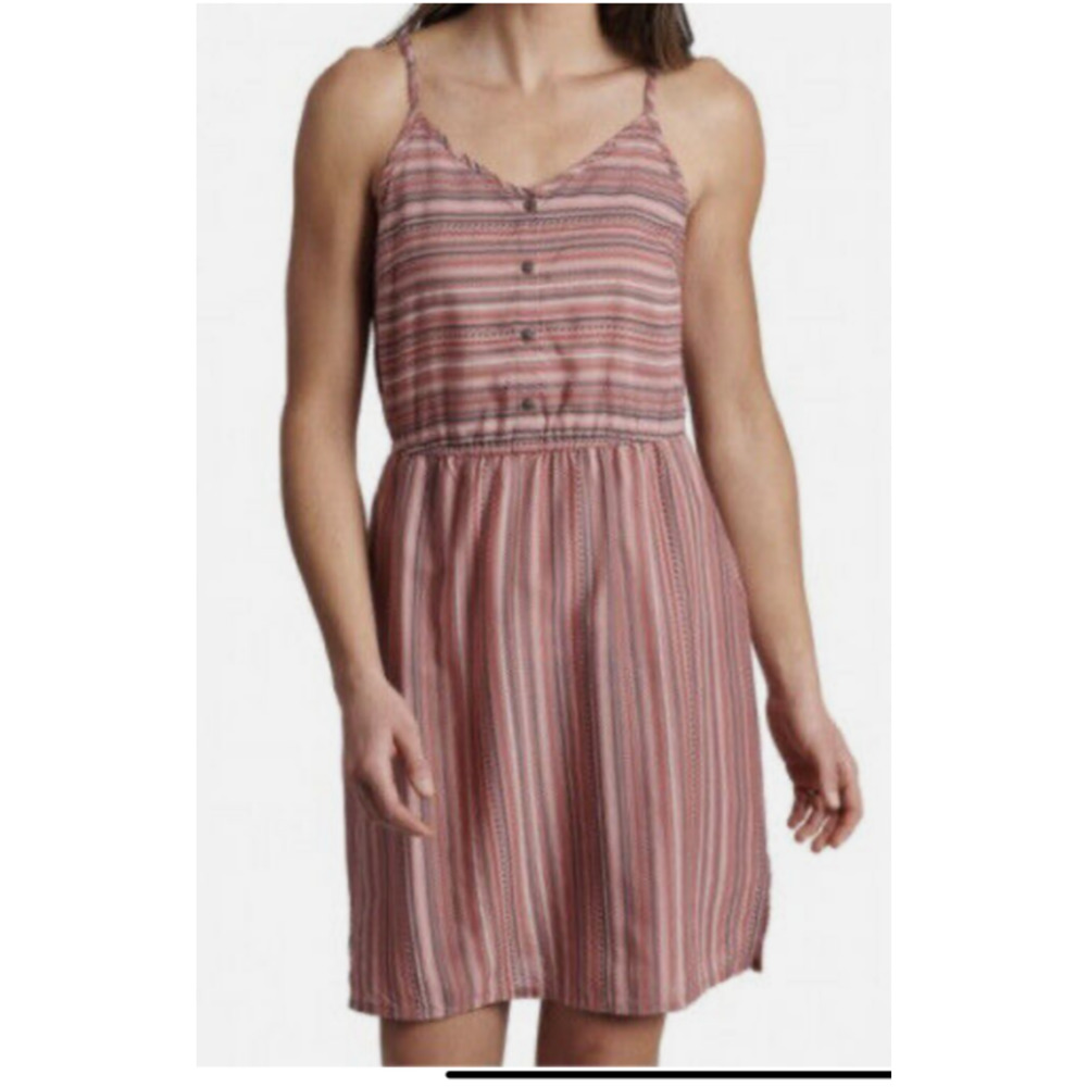 Striped Pink Sleeveless Dress